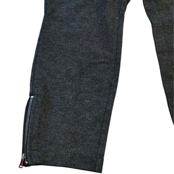 Nydj Pull On Gray Cropped Pants with Zipper Detail Size 14P Petite - Picture 2 of 9